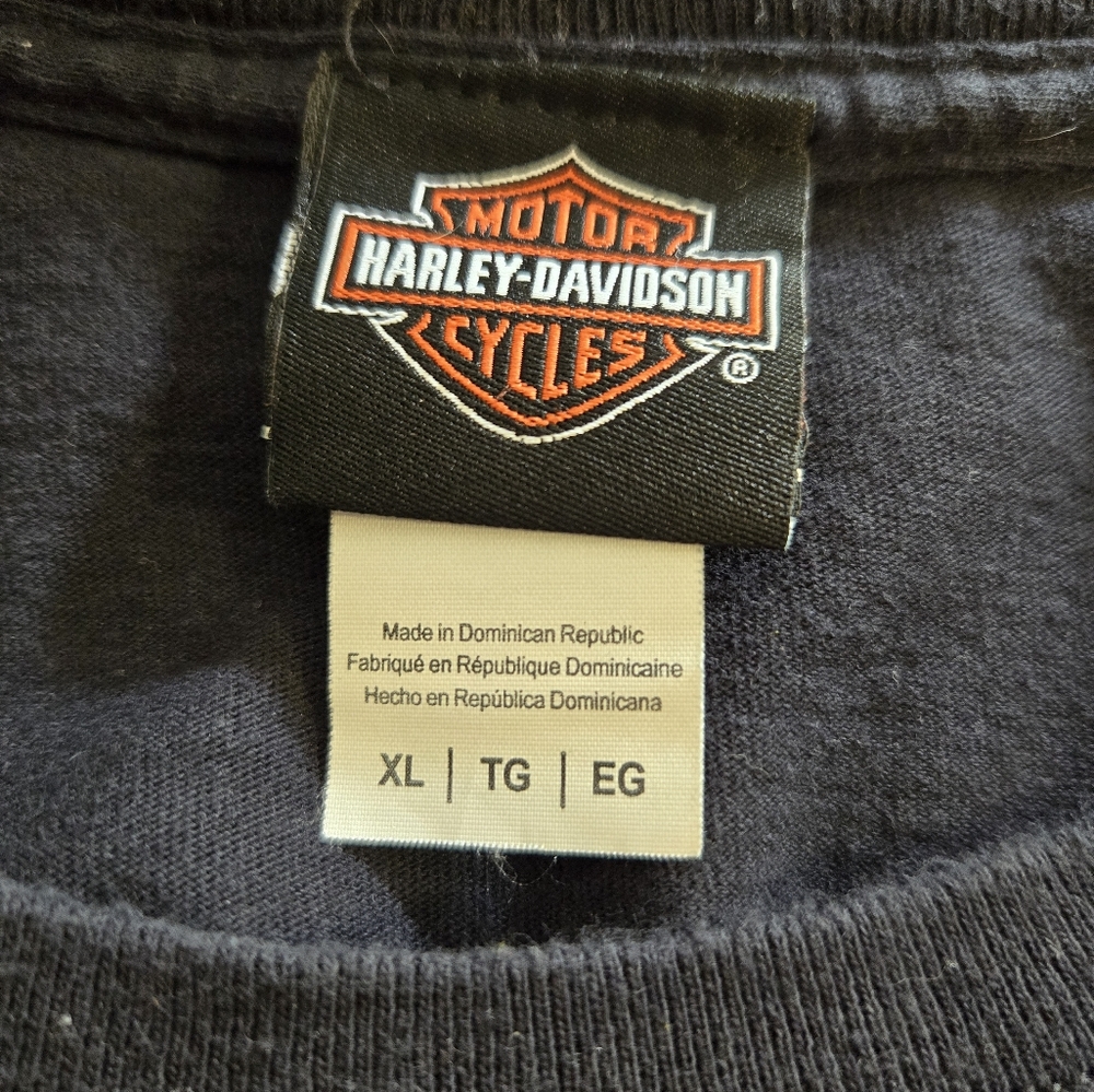 Rare Harley Davidson St Kitts Graphic Tee Shirt - Picture 5 of 9